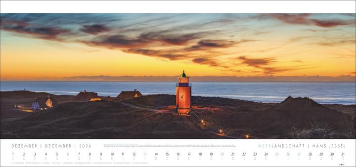 Produktbild Meerlandschaft Kalender 2026 - Hans Jessel (Harter Einband, Deutsch)