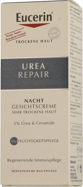 Immagine prodotto Eucerin Crema viso notte Urea Repair 5%, 50 ml Crema (50 ml, Crema notte, SPF 15)