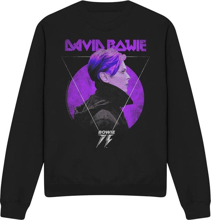 Immagine prodotto David Bowie 75 Felpa Logo del Profilo Laterale Adulto Unisex (S)