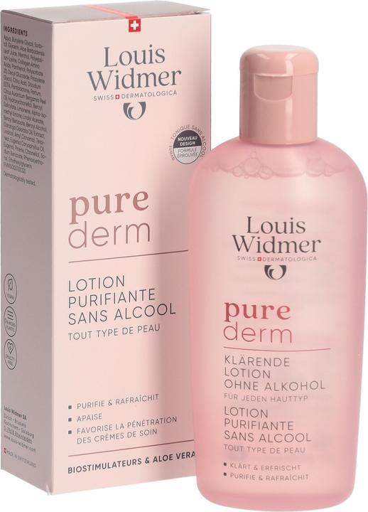 Image du produit Widmer Louis Purederm klärende Lotion ohne Alkohol 200 ml (Lotion nettoyante, 200 ml)