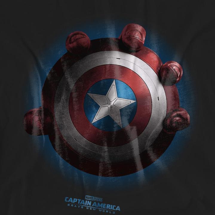 Actual product image Captain America Unisex Adult Red Hulk Shield T-Shirt (M)