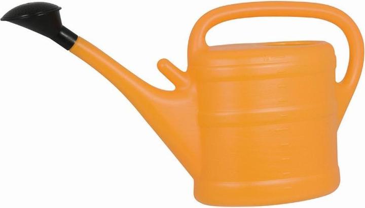 Actual product image Geli Watering can, 10 litres, made of plastic in orange, 56x32x18,5 cm, with shower and longitudinal (10 l)