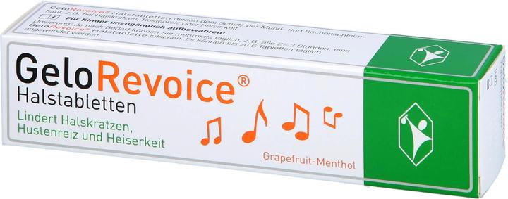 Actual product image GeloRevoice Throat Lozenges Grapefruit-Menthol, 20 pcs. tablets (20 Piece)