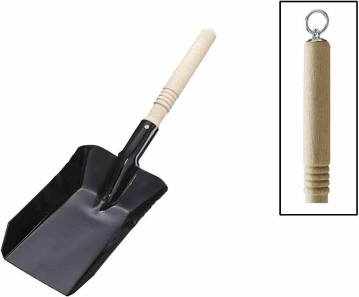Immagine prodotto Turk Cucchiaio da carbone per la scuola nero con manico in legno (23,5 x 12,5 cm)