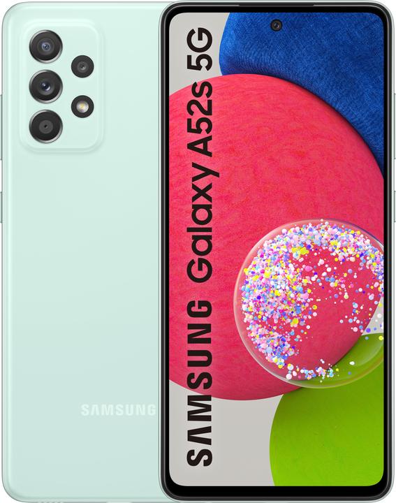 Image du produit Samsung Galaxy A52s UE (256 Go, Awesome Mint, 6.50", Double SIM hybride, 64 Mpx, 5G)