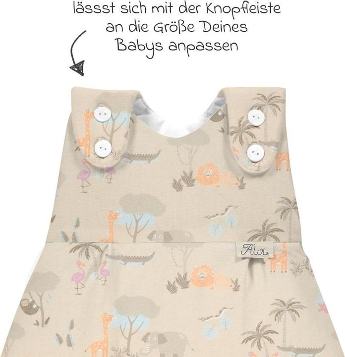 Produktbild Alvi Schlafsäcke Baby-Mäxchen Aussensack - Jungle - Gr. 68 (2.5 TOG)