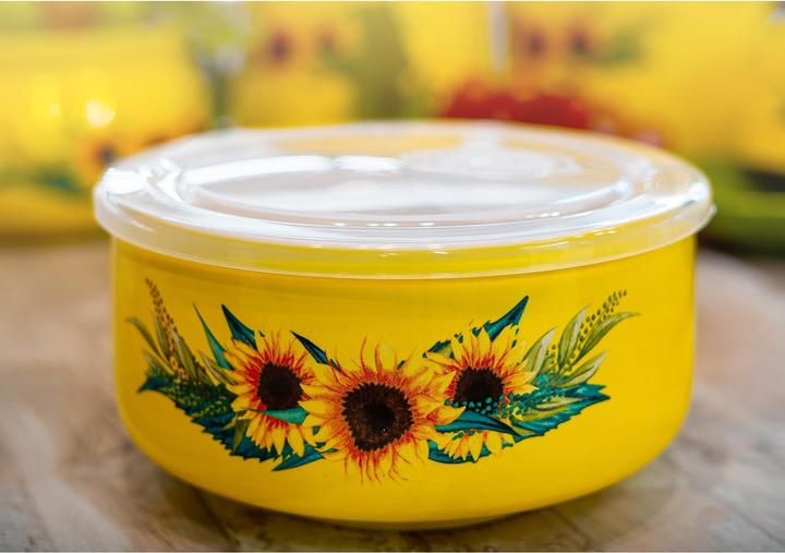 Produktbild neuetischkultur Mikrowellen Keramik Schüssel 900 ml Sonnenblume (0.90 l)