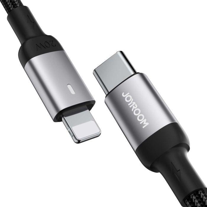 Actual product image Joyroom S-CL020A10 Extraordinary Series 20W Type-C to Lightning Fast Charging Data Cable 1.2m-Black (1.20 m, USB 2.0)