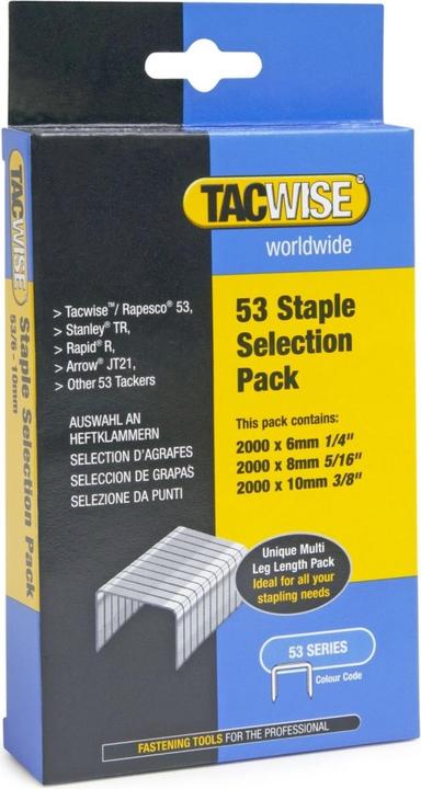 Actual product image Tacwise Staples Multipack 53, galvanised (1 x)