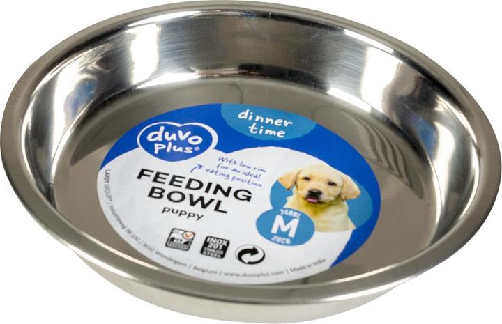 Actual product image EBI Duvo+ Double Food Bowl Stone Happy Cat (0.26 l)