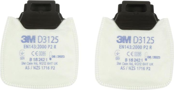 Immagine prodotto 3M Filtro antiparticolato Secure Click P2 R D3125 2 pz. (Filtro di ricambio per respiratore)