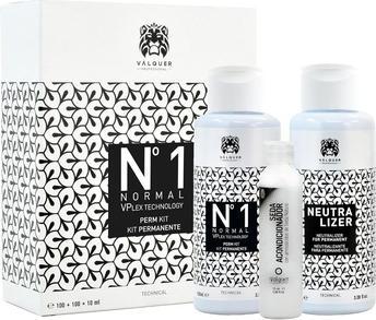 Actual product image Valquer Permanent Kit No. 1 Normal with VPlex Technology High Quality Product 210ml (Hair care set)