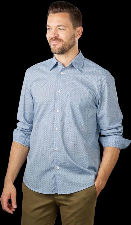 Marc O'Polo Kent Collar Shirt Chest Pocket Mutli/Homestead B (M)