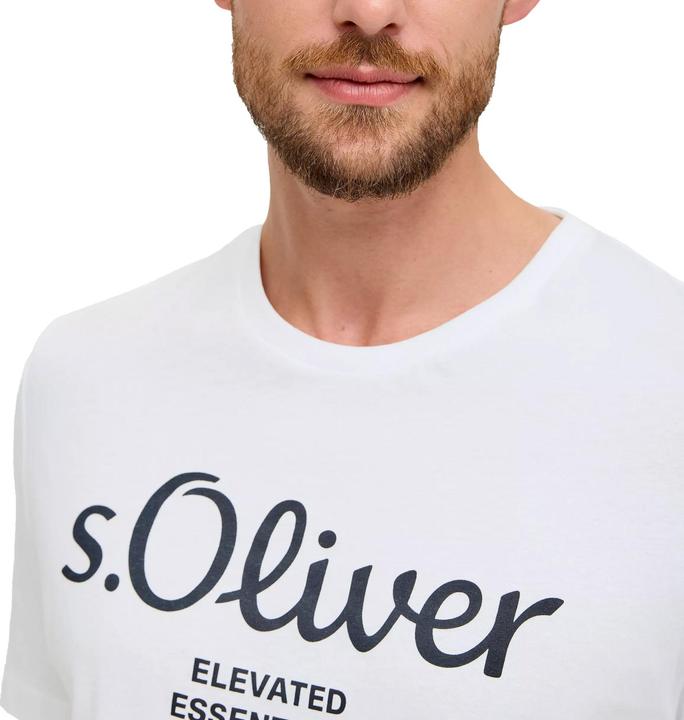 Produktbild S.Oliver T-Shirt Casual Bequem sitzend Logo T-Shirt (S)
