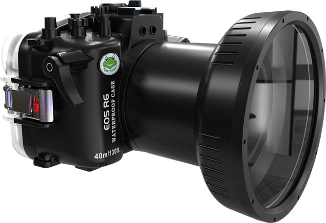 Actual product image Seafrogs Camera Waterproof Case for EOS-R6 (FL100 flat port) (Underwater housing, Sony ZV-1)