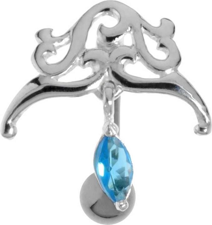 Bijouteria Bauchpiercing (Zirkonia, Chirurgenstahl 316L, Silber 925)