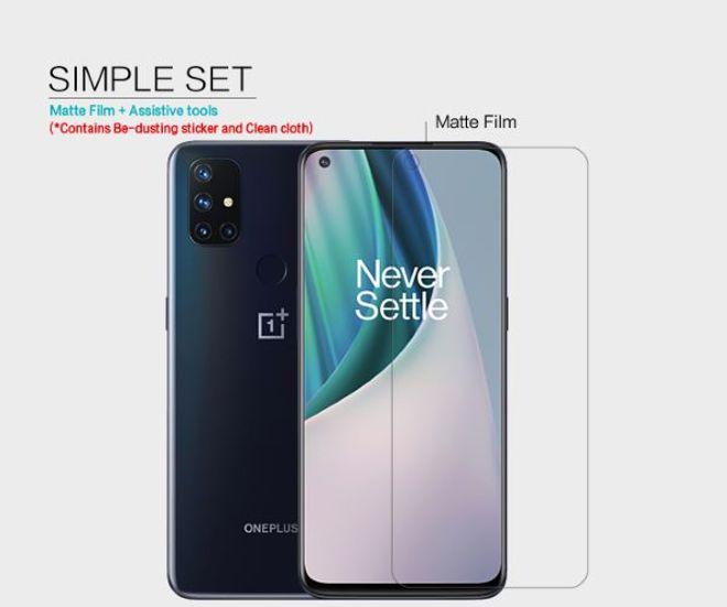 Actual product image Nillkin Matte Series Protective Film (1 Piece, OnePlus North N10 5G)