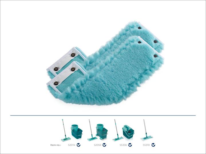 Produktbild Leifheit Wischbezug CLEAN TWIST M / Combi M static plus 2er Set (2 Stk.)