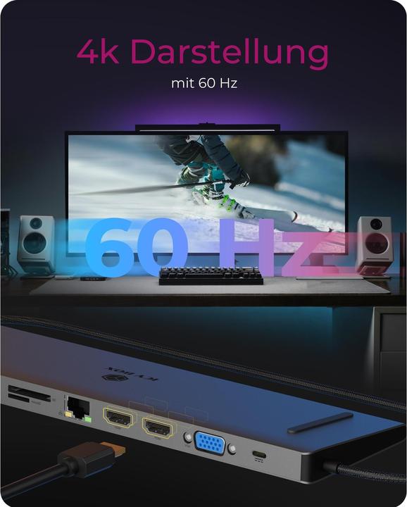 Produktbild Icy Box IB-DK2106a-CPD (USB-C, 7 Ports)
