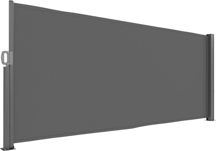 Outsunny Seitenmarkise Aluminium, Polyester Dunkelgrau (0.10 m)