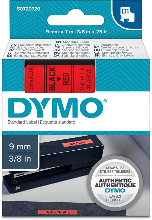 Produktbild Dymo S0720720 Standardband (0.90 cm, Rot)
