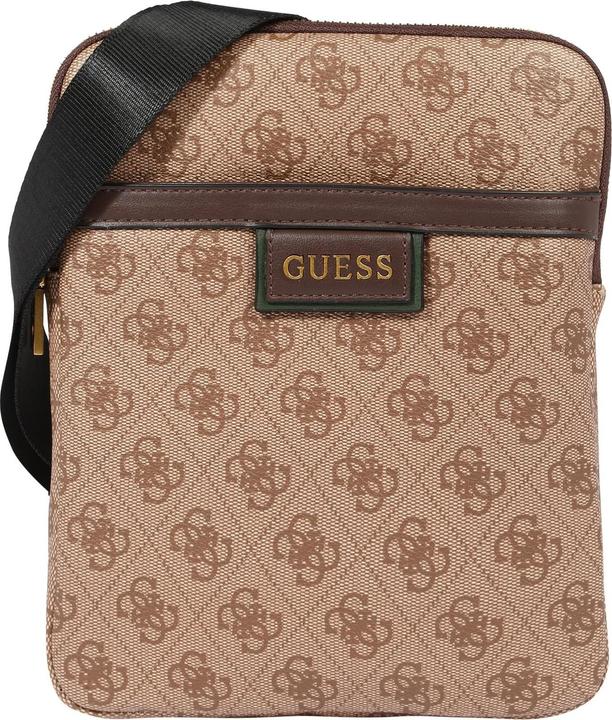 Image du produit Guess Vezzola, Textile Crossbody Bag, Brown, 19 x 24 x 2cm, For Men