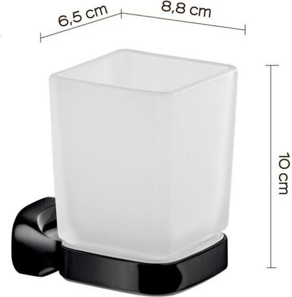 Produktbild Domoletti Amalfi Toothbrush Holder Matt Black