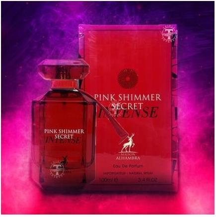 Actual product image Alhambra Pink Shimmer Secret Oud - EDP (Eau de parfum, 100 ml)