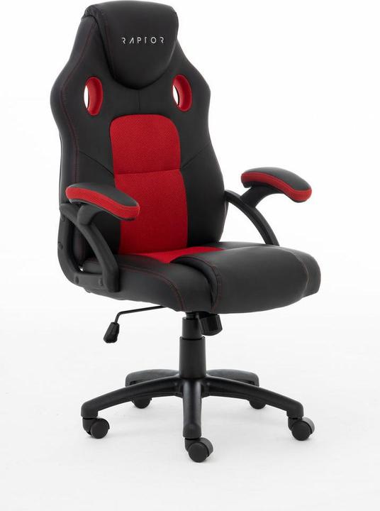 Produktbild Raptor Gaming Stuhl GS-40 PU + Fabric schwarz/rot