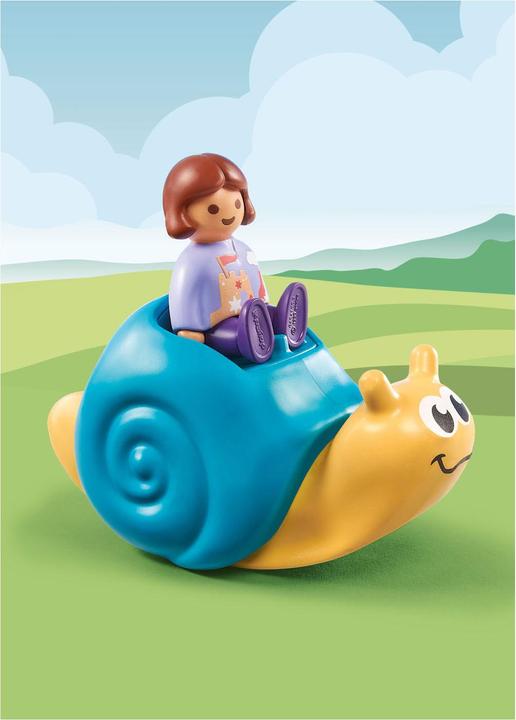 Produktbild Playmobil 1.2.3: Schaukelschnecke mit Rasselfunktion (71322)