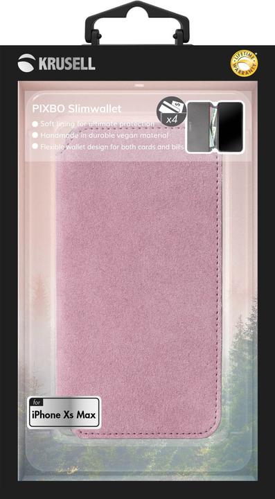 Produktbild Krusell Broby 4 Card SlimWallet Apple iPhone XS Max pink (Apple iPhone XS Max)