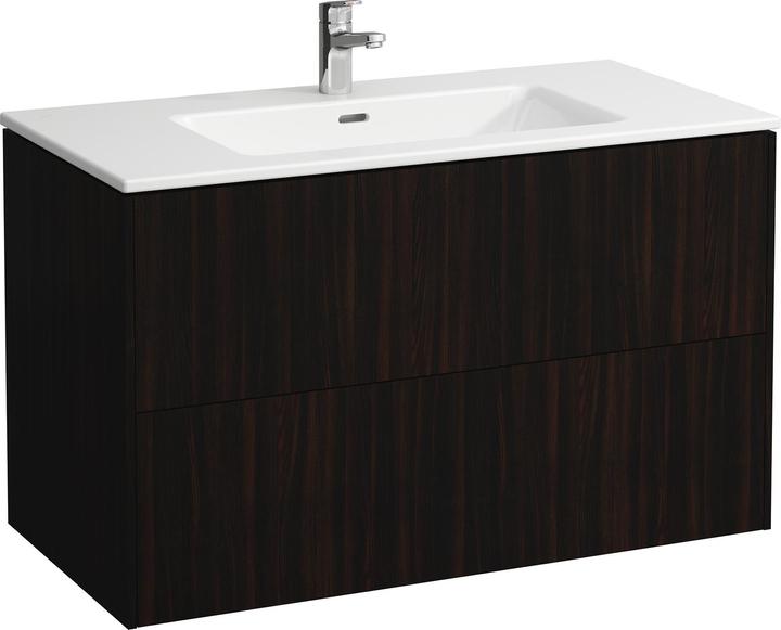 Actual product image Laufen Pro S Set Base 1000, washbasin, 1 tap hole, overflow, incl. vanity unit, 2 drawers, 1000x500m
