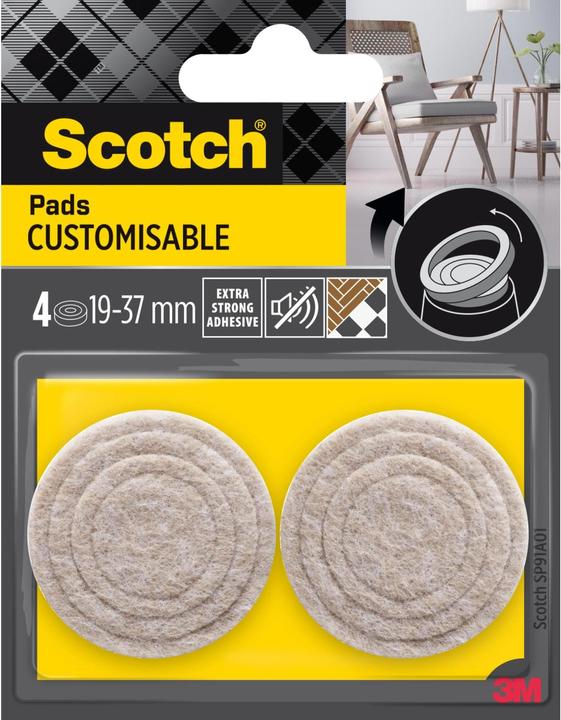 Scotch Chair leg ladder (Felt gliders, 4 Piece)