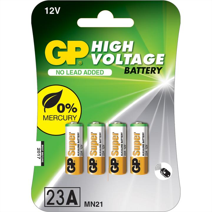Produktbild GP Batteries Alkaline 23A / MN21 (4 Stk., A23, 38 mAh)
