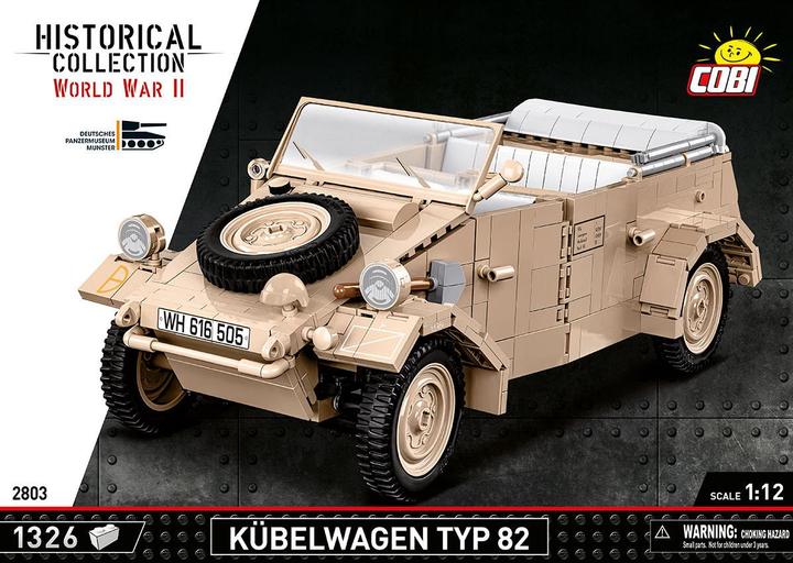 Produktbild Cobi H.C. WWII Kübelwagen Typ 82 1:12 - 1290T