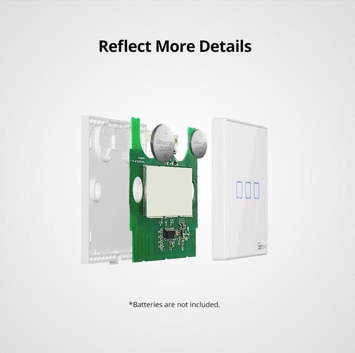 Produktbild Sonoff RF-Lichtschalter T2EU1C-RF