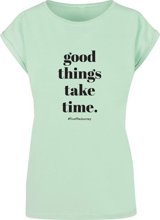 Immagine prodotto Merchcode Maglietta da donna "Le cose belle richiedono tempo" - 117487 (XS)
