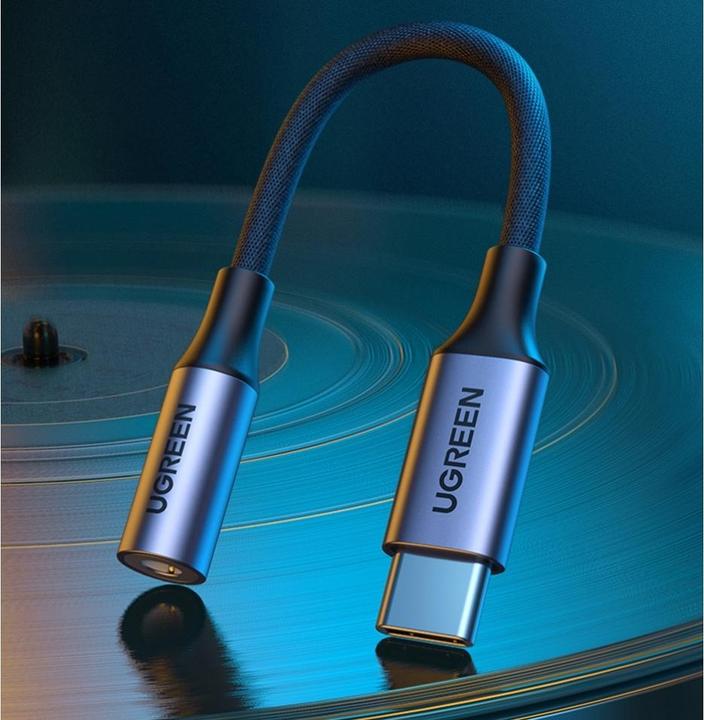 Produktbild Ugreen USB-C zu 3.5mm Buchse Adapter mit DAC Chip (USB Typ C, 3.5mm Klinke)