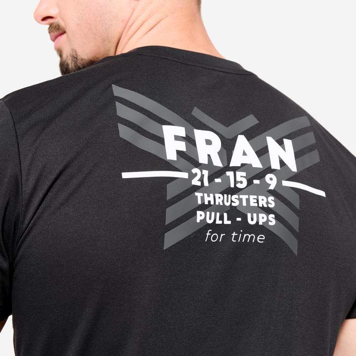 Produktbild Domyos Men's Slim-Fit Breathable Cross Training T-Shirt - Black (L)