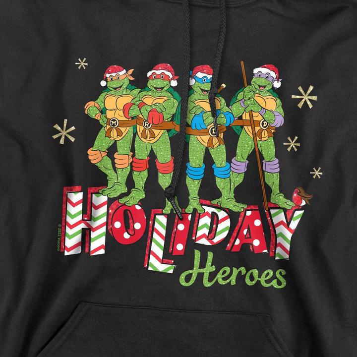 Immagine prodotto Teenage Mutant NT Holiday Heroes Felpa con Cappuccio Natale Uomo (XL)