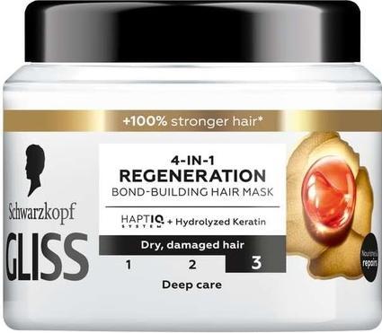 Actual product image Schwarzkopf Gliss Trt Aqua Revive Strengthening Hair Mask 4In1 Regenaration 400Ml (400 ml)