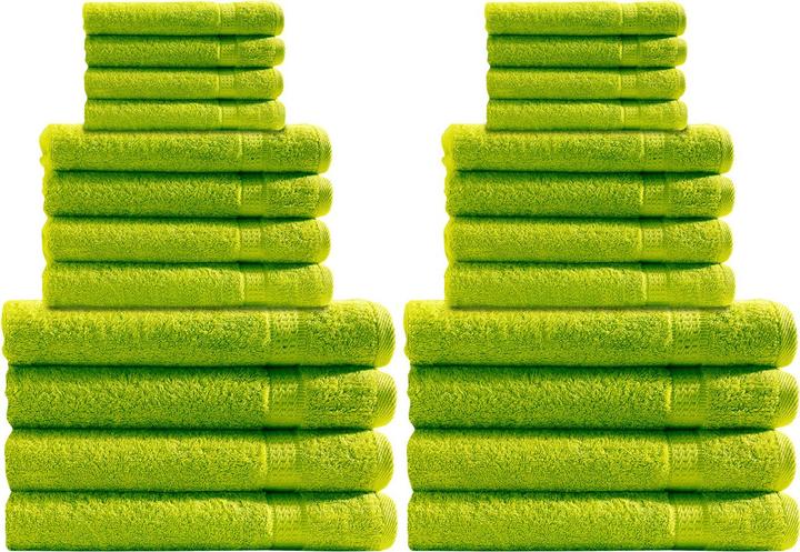 Actual product image Casativo Towel set 24 pieces, 8 guest, hand and shower towels each (50 x 30 cm, 50 x 100 cm, 70 x 140 cm)