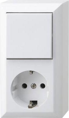 Immagine prodotto REV Interruttore completo, interruttore a levetta, presa di corrente Bianco 0510156777