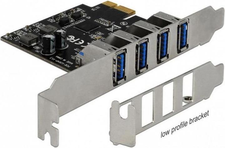Delock PCI Express Card 4x USB Type-A