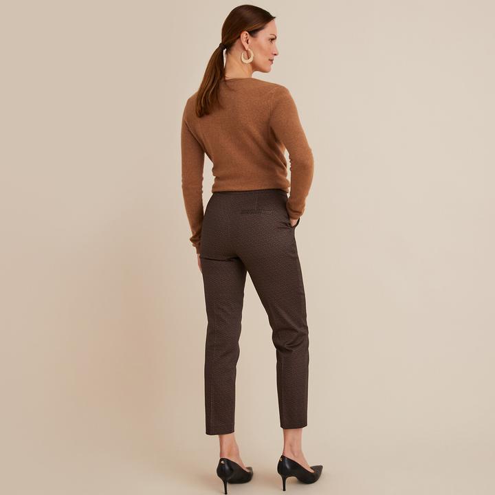 Produktbild Anne Weyburn 7/8-Hose mit Slim-Fit und grafischem Muster (34)