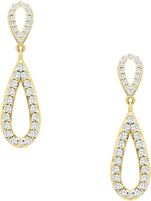 Candy Ohrringe Brio, 925 Sterling Silber, vergoldet (925er Sterlingsilber, 18k vergoldet)