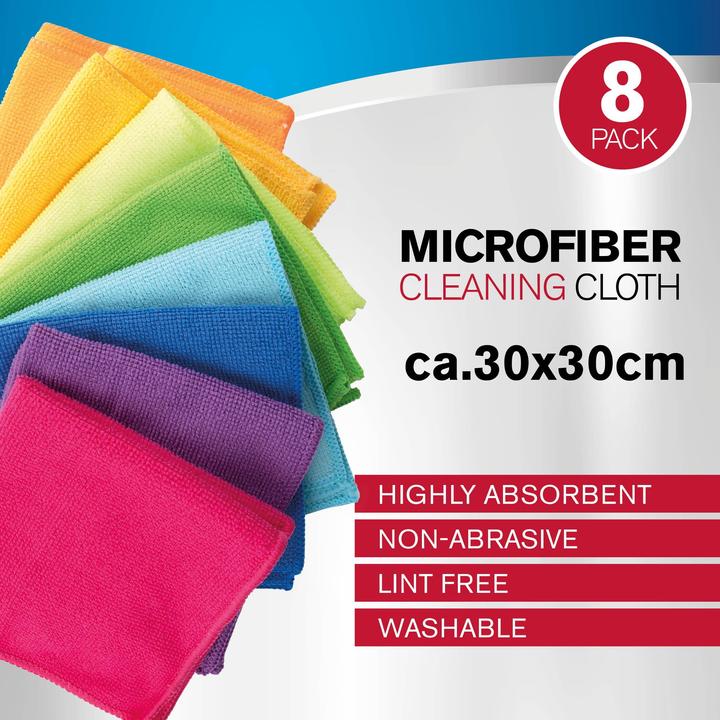 Produktbild Dirt Devil Cloth MF 8pcs 30x30 8clr (8 Stk.)
