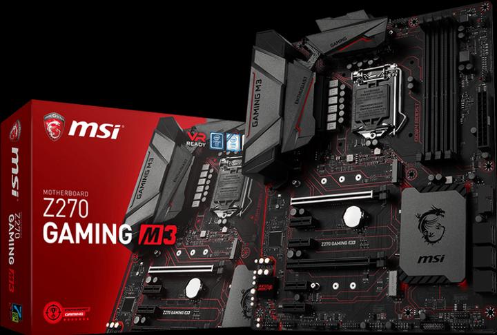 Produktbild MSI Z270 Gaming M3 (LGA 1151, Intel Z270, ATX)