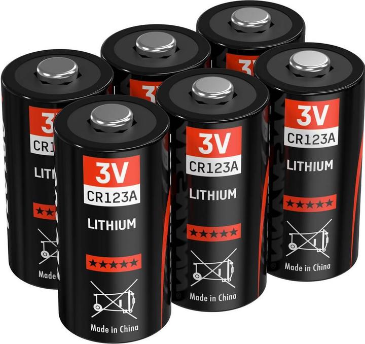 Ansmann Pile photo CR-123A Lithium C (6 pcs, CR123A, 1375 mAh)