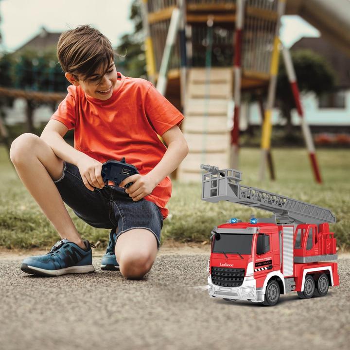 Actual product image Lexibook CROSSLANDER PRO Remote Control Fire Truck with Ladder, Water Sprayer, Light and Sound Effects
